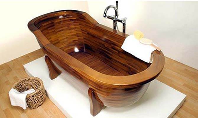 Bồn tắm gỗ cao cấp